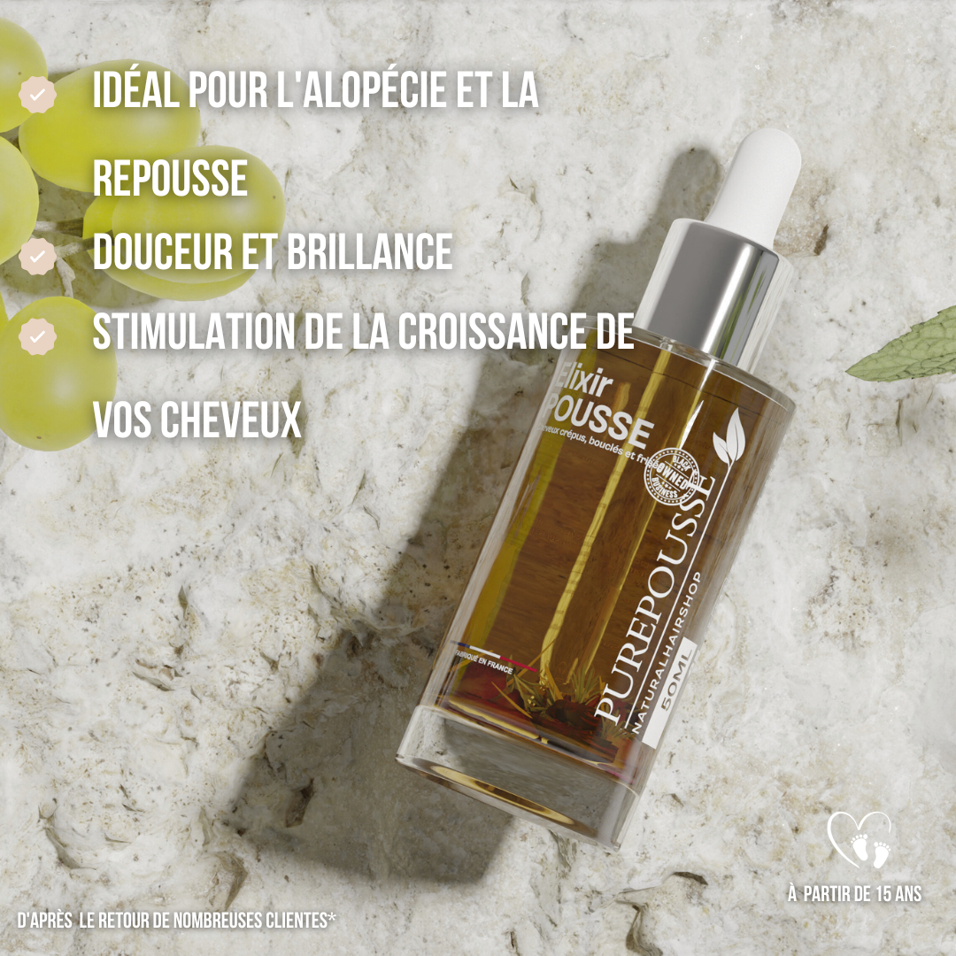 Élixir Pousse Intense – Croissance & Anti-Chute – 50 ml